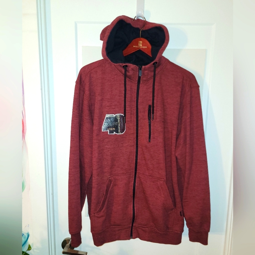 Jewish book cover zipper hoodie XL mens